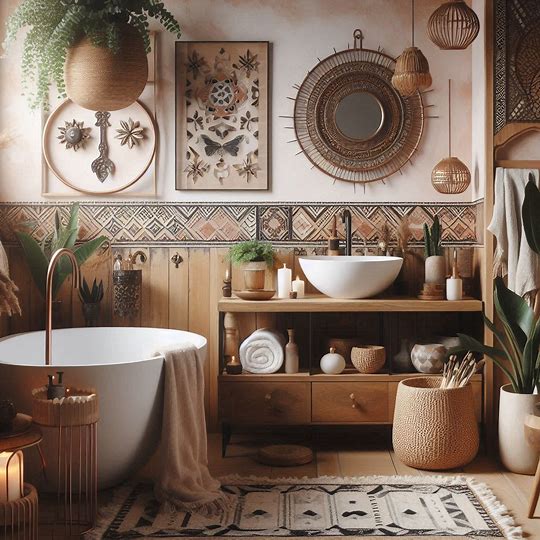 Boho Bathroom Makeover